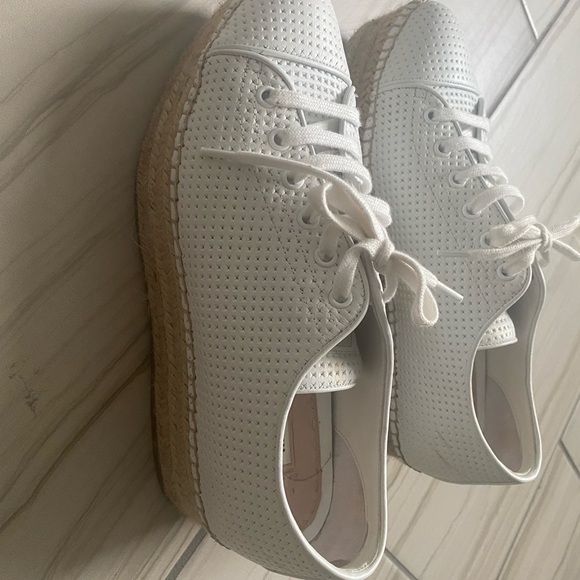 Miu miu perforated espadrilles white size 39 - Picture 2 of 4